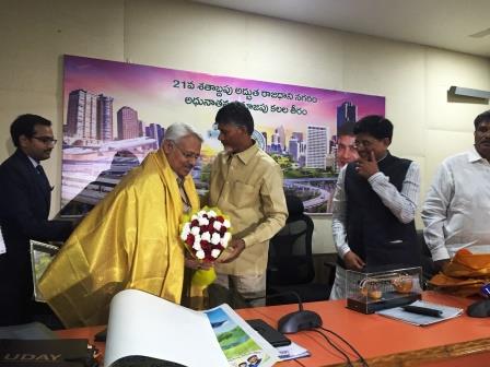 Honoured by CM(AP)